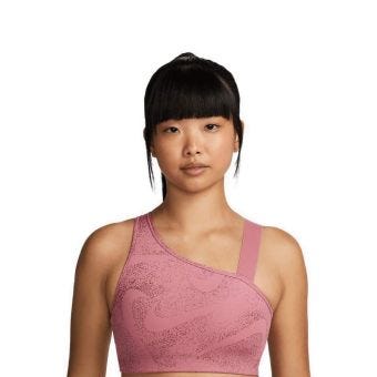 Nike Swoosh Women's Medium-Support Asymmetrical Padded Sports Bra - Pink