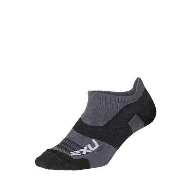 Unisex Vectr Ultralight No Show Socks - Grey