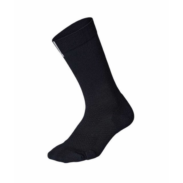 Vectr Reflective Crew Socks - Black