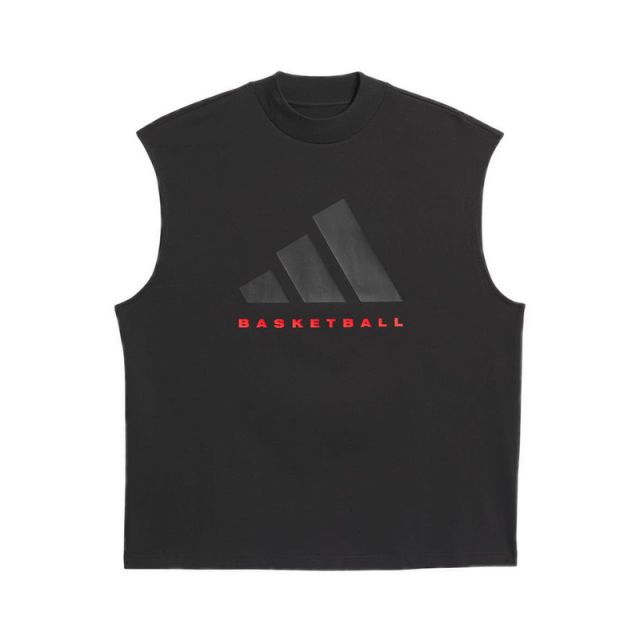 Basketball Unisex Sleeveless Tank Top - Black