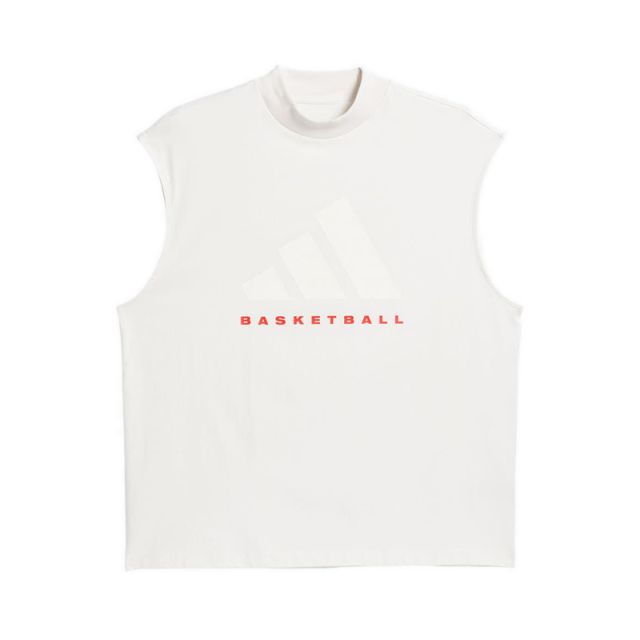 Basketball Unisex Sleeveless Tank Top - Cloud White