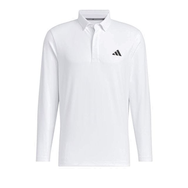 Long Sleeve Polo Men's - White