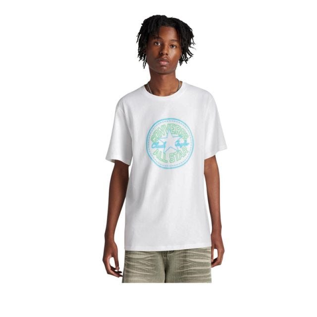 Neon Sign Chuck Patch Men's Tee - White