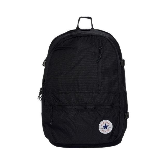 Straight Edge Unisex Backpack - Black