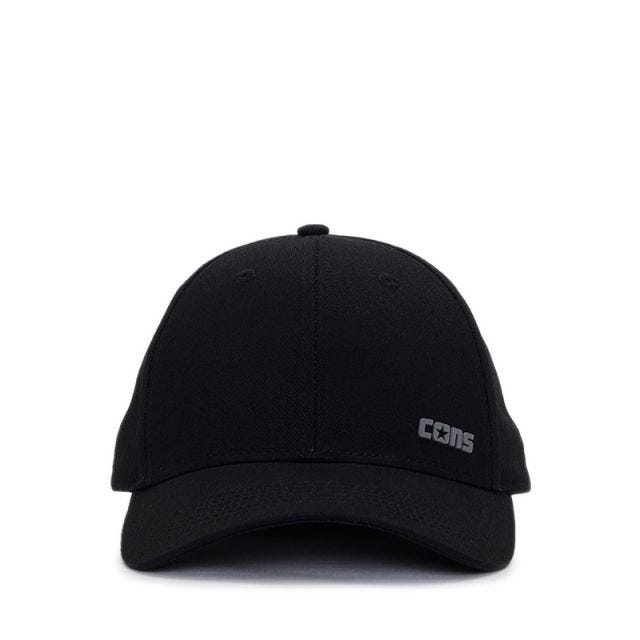 Adjustable Cotton Twill Unisex Cap - Black