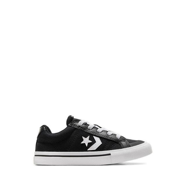 Sport Casual Easy-On Boy's Sneakers - Black/White/Black