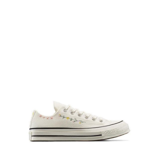Chuck 70 Embroidered Flowers Women's Sneakers - Egret/Fresh Yellow/Sugar Berry