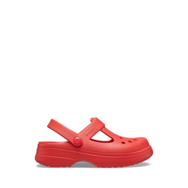 Classic Mary Jane Clog Kids - rry Red