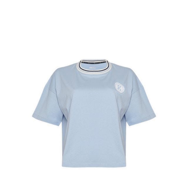 Women Boxy Heritage Tee - Skyway