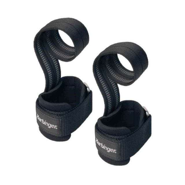 Harbinger Big Grip Pro Lifting Straps Unique size - Black