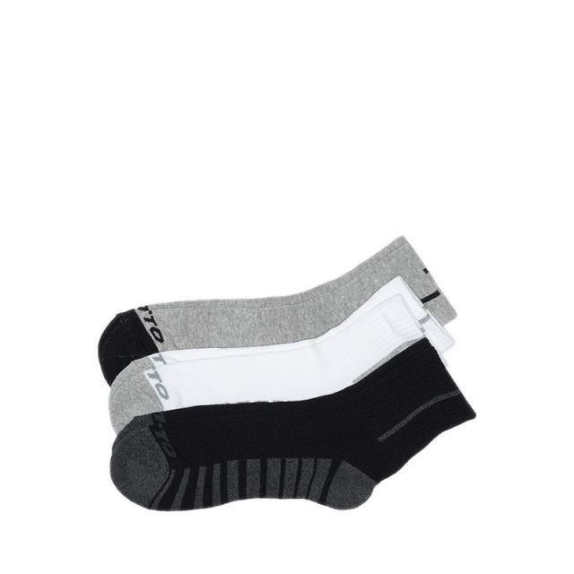 Mens Running Quarter Socks 3prs - Multi Color