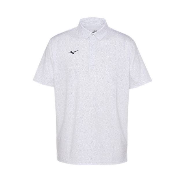 Golf Arc Lines Print Polo Men's - White