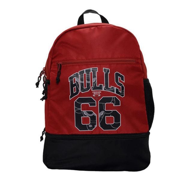 Bulls Backpack with Shoe Compartment - Red