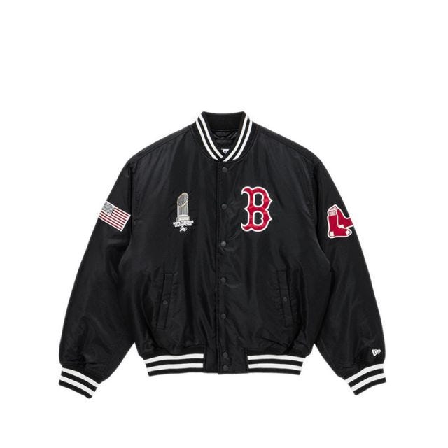 Jacket Ap Mlb Wrd Series Chmpns Jk53 Bosred Men's Jacket - Black