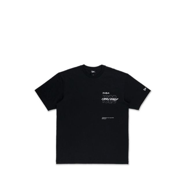 Oversized Ss Tee Ode To Ny Flower Men's T-Shirt - Black