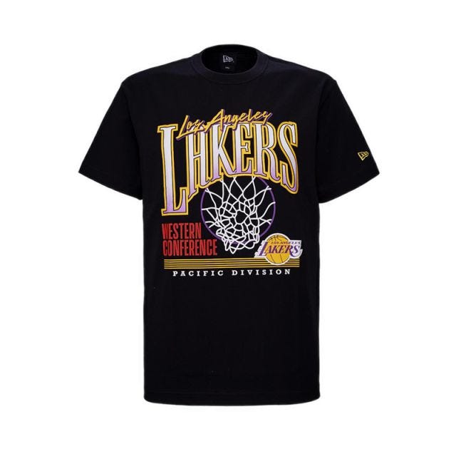Ss Tee Nba Net Infilled Loslak Men's T-Shirt - Black