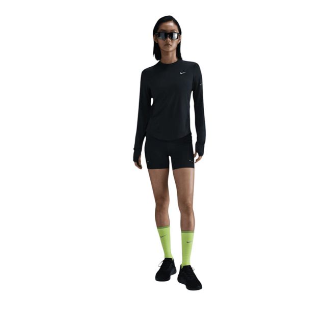 Swift Women's DF UV Long-Sleeve Crew-Neck Running Top - Black
