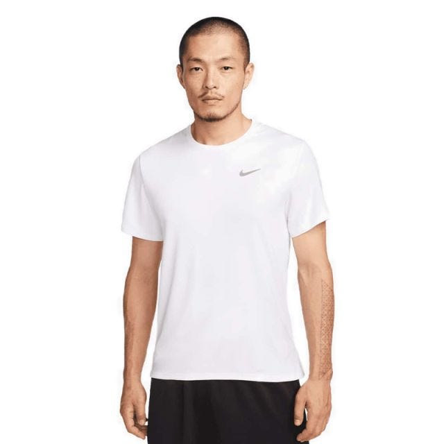 Dri-FIT UV Miler Men's Short-Sleeve Running Top - White