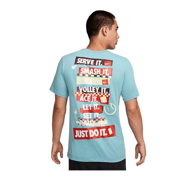 Court Men's Dri-FIT Tennis T-Shirt - Blue