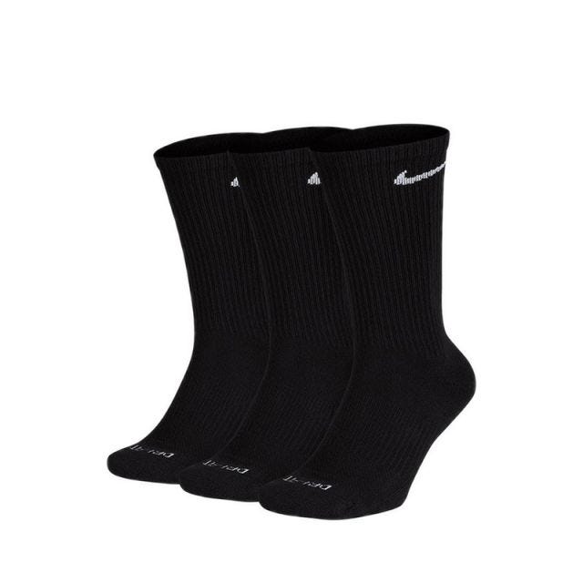Everyday Plus Cush Crew Unisex Socks - Black