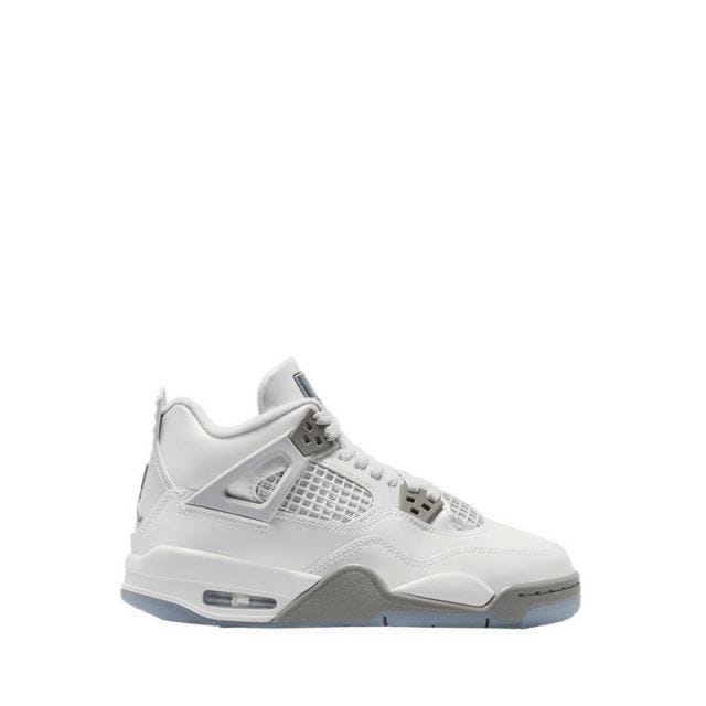 Air Jordan 4 Retro Boys' Grade School Basketball Shoes - Photon Dust/Blue Chill