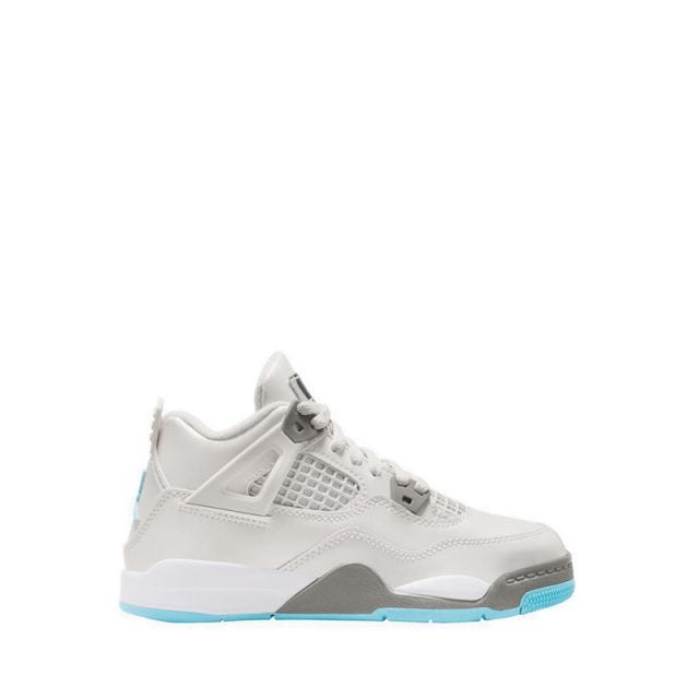 Jordan 4 Retro Boys' Play School Basketball Shoes - Photon Dust/Blue Chill
