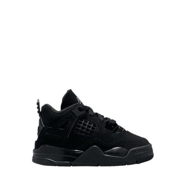 Jordan 4 Retro OG Boys' Toddler Basketball Shoes - Black/Black