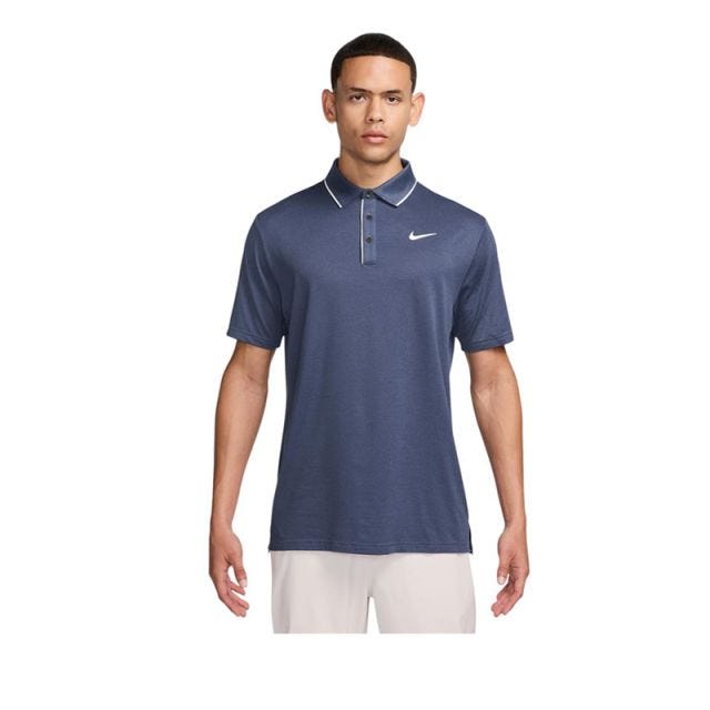 As Df Tour Piping Polo Men's - Diffused Blue/White
