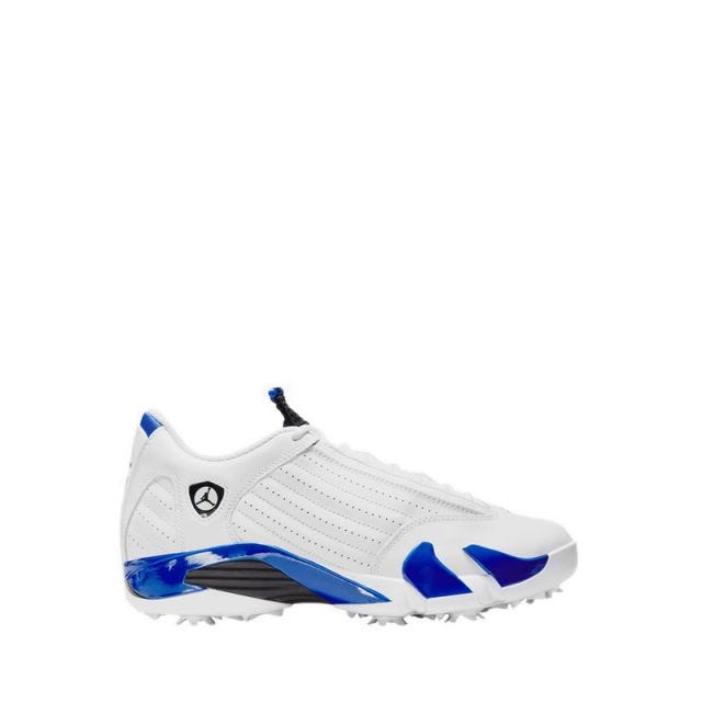 Air Jordan 14 G Shoes Men's - White/Black-Hyper Royal
