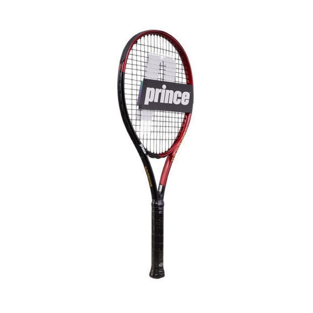 Warrior 100 Strung 265g G02 Tennis Racket - Red / Black