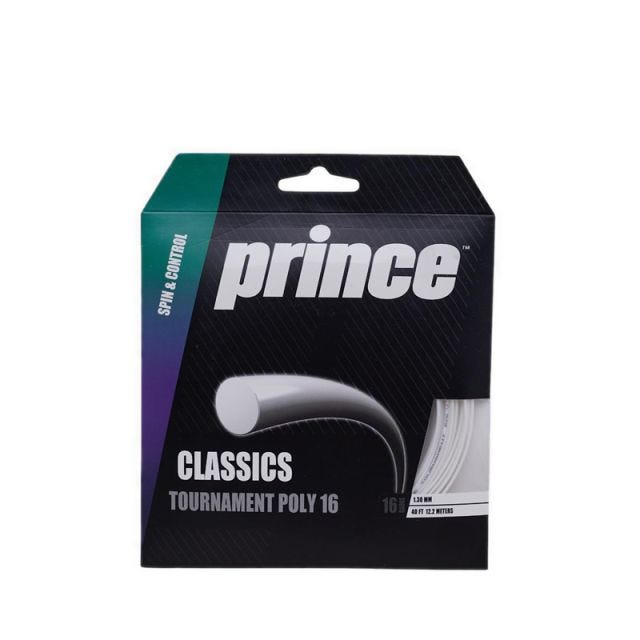 Tournament Polyester 16L Tennis String - White