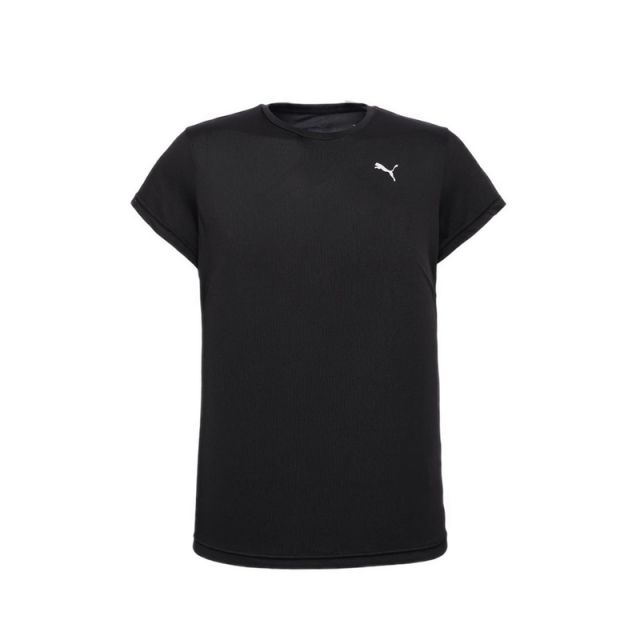 ESS Small Logo Poly Women's Running T-Shirt - Black