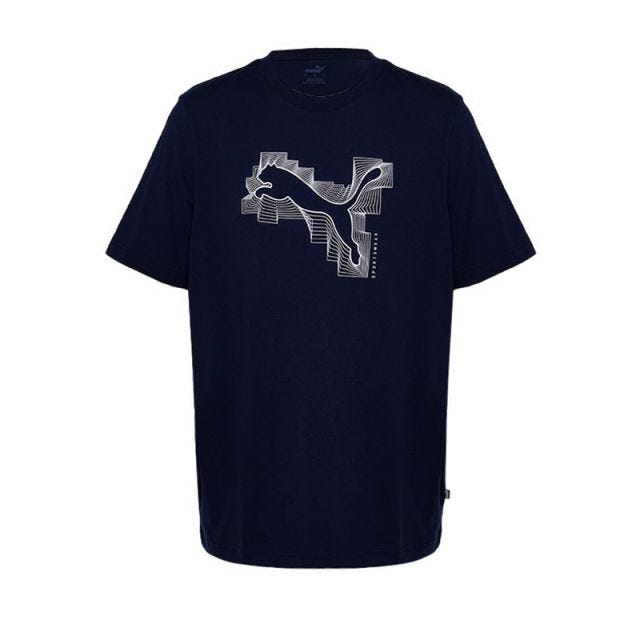 GRAPHIC Crew Neck II Men's Lifestyle T-Shirt - Navy