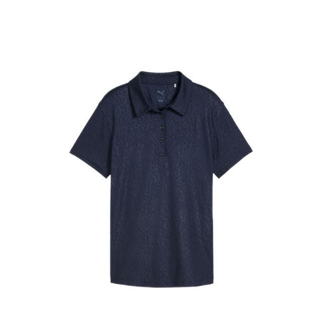 W Mattr Animal Deboss Ss Polo Women's - Deep Navy