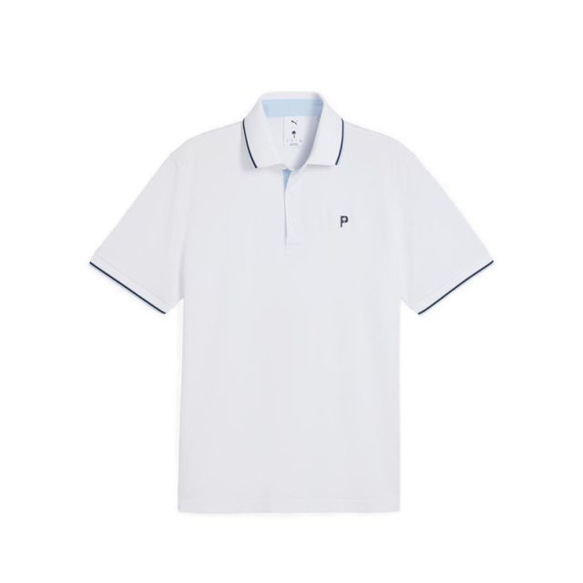 Puma X Ptc Tipped Polo Men's -White Glow-Haute Tropic
