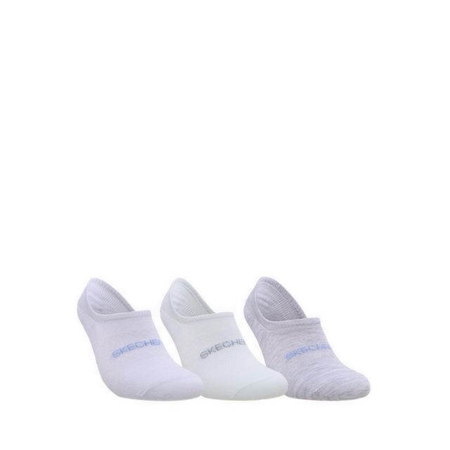 3Pk Non Terry No Show Women - Blue Aqua