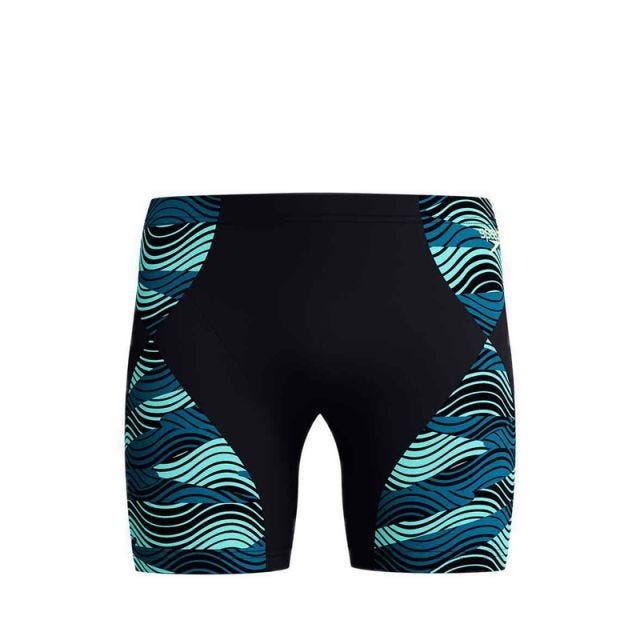 Mens Endurance+ MAX Compression Mid Jammer - Black Turquoise