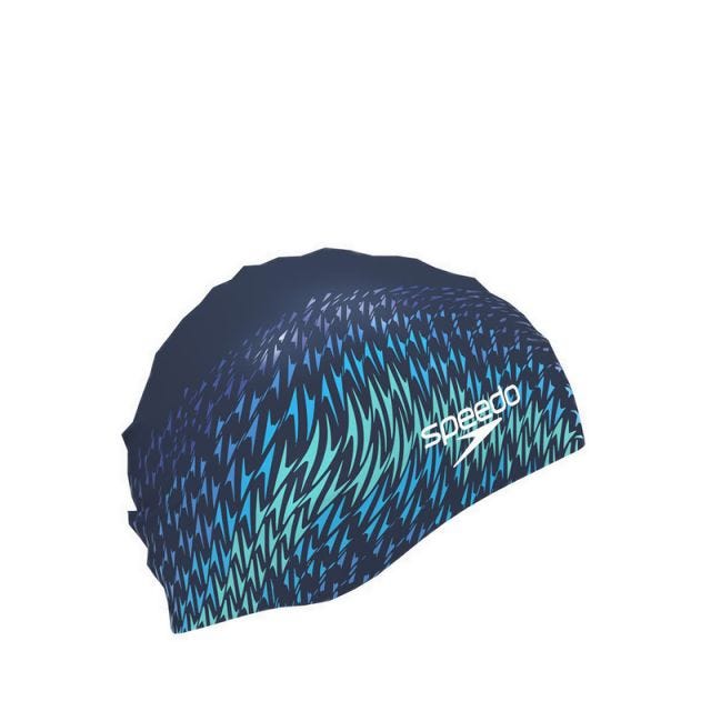 Printed Silicone Peacoat Flowing Boom - Navy