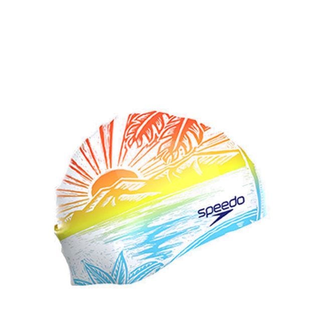 Printed Silicone Cap - Volcanic Orange  Sunset