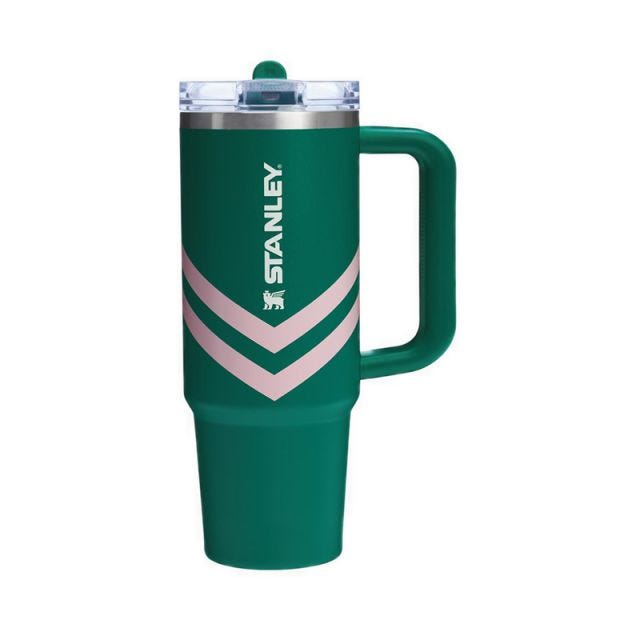 The Quencher H2.0 Flowstate 30 Oz Unisex Tumbler - Emerald Chevron