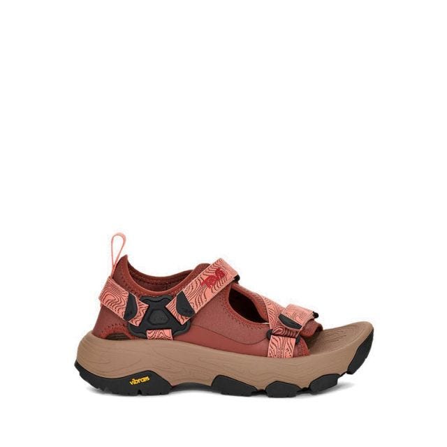 Grandview Max Sandal Women's Walking Sandal - Mahogany / Blooming Dahlia