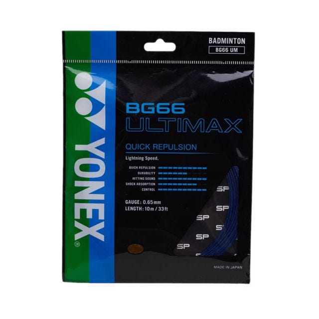Yonex Gut BG66 Ultimax 65 10M Badminton Strings - Navy