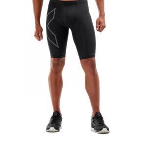 2XU Men's Light Speed Run Compression Shorts - Black/Black Reflective