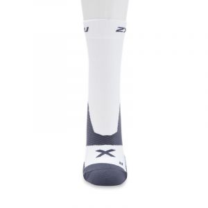 2XU Unisex Vectr Cushion Crew Socks - White