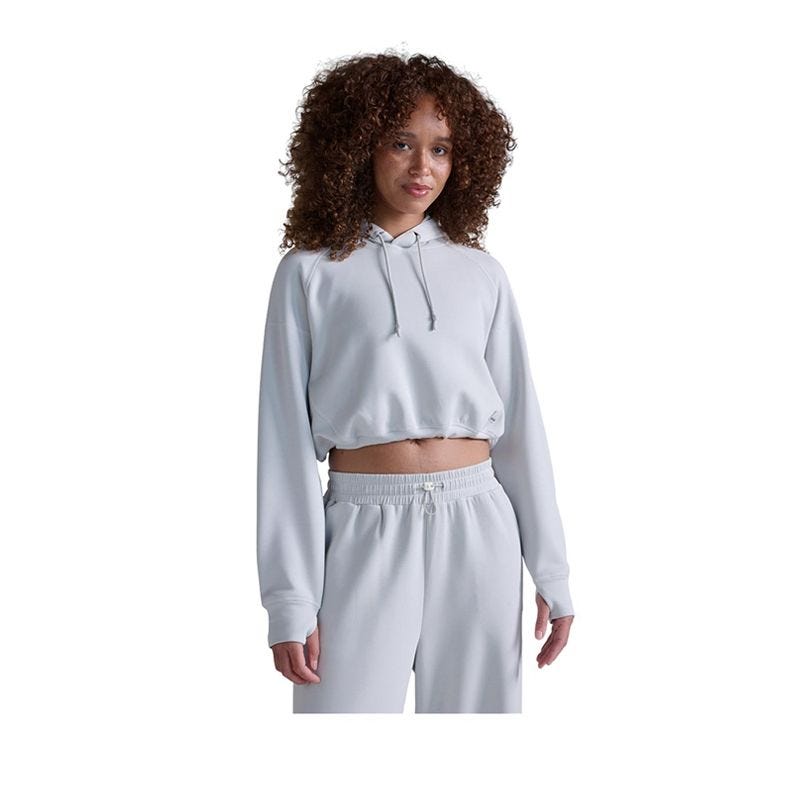 Wonderluxe Sand Washed Hoodie Women's Hoodie - LIGHT GREY