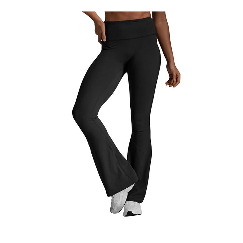 Women's Fluid Hi-Rise Flare Pants - Black