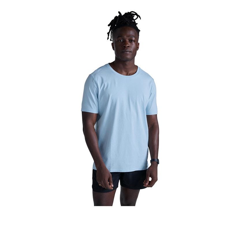 Men's Motion Cotton Flex Tee - Aqua