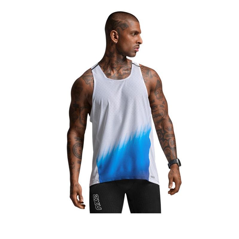 Men's Light Speed React Singlet - White
