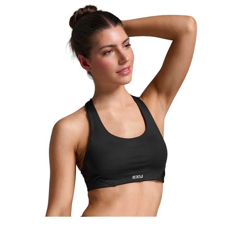 Women's Aero Mesh Medium Impact Bra - Black