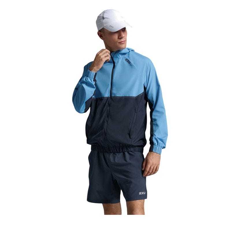 Men's Aero Hex Windbreaker - Blue